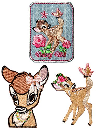 alles-meine.de GmbH 3 TLG. Set - Bügelbilder - - REH Bambi - 6,8 cm * 8,5 cm - Aufnäher Applikation - Rehe/Hirsch - gestickter Flicken - Jungen & Mädchen - Waldtier - Hirsc.. alles-meine.de GmbH 3 TLG. Set - Bügelbilder - - REH Bambi - 6,8 cm * 8,5 cm - Aufnäher Applikation - Rehe/Hirsch - gestickter Flicken - Jungen & Mädchen - Waldtier - Hirsc.. von alles-meine.de GmbH