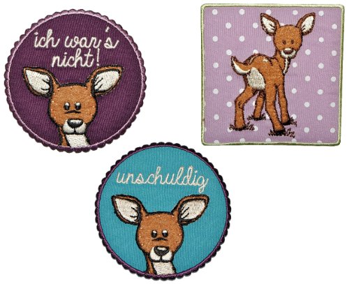 alles-meine.de GmbH 3 TLG. Set: Niki REH Kitz 6,8 cm * 6,8 cm Bügelbild Aufnäher Applikation - Rehe Waldtier Rehkitz Hirsch alles-meine.de GmbH 3 TLG. Set: Niki REH Kitz 6,8 cm * 6,8 cm Bügelbild Aufnäher Applikation - Rehe Waldtier Rehkitz Hirsch von alles-meine.de GmbH