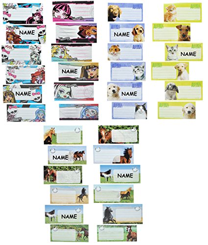 alles-meine.de GmbH 30 STK. Sticker für Hefte - Verschiedene Motive für Mädchen - Heftetiketten für den Namen - Etiketten Schulheft Aufkleber Heft - Namenssticker - Namensetikett.. alles-meine.de GmbH 30 STK. Sticker für Hefte - Verschiedene Motive für Mädchen - Heftetiketten für den Namen - Etiketten Schulheft Aufkleber Heft - Namenssticker - Namensetikett.. von alles-meine.de GmbH