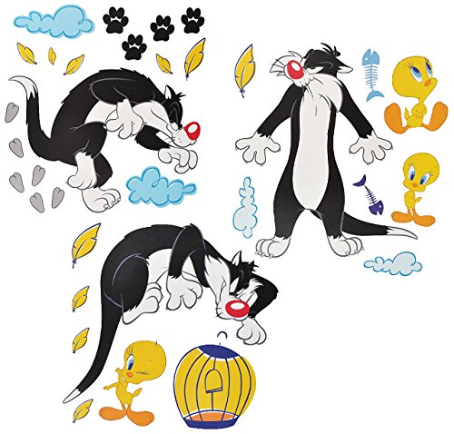 alles-meine.de GmbH 33 TLG. Set XL Wandtattoo Looney Tunes - Wandsticker Vogel Tweety + Katze Sylvester/Aufkleber Wandaufkleber - selbstklebend für Wohnzimmer und Kinderzimmer .. alles-meine.de GmbH 33 TLG. Set XL Wandtattoo Looney Tunes - Wandsticker Vogel Tweety + Katze Sylvester/Aufkleber Wandaufkleber - selbstklebend für Wohnzimmer und Kinderzimmer .. von alles-meine.de GmbH