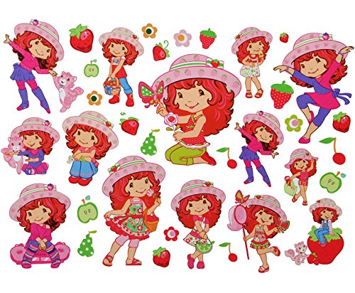 alles-meine.de GmbH 35 TLG. XL Set: Wandtattoo/Sticker - Emily Erdbeer - Wandsticker Aufkleber für Kinderzimmer Erdbeere Mädchen Blume Blüten - Wandaufkleber + Fenstersticker alles-meine.de GmbH 35 TLG. XL Set: Wandtattoo/Sticker - Emily Erdbeer - Wandsticker Aufkleber für Kinderzimmer Erdbeere Mädchen Blume Blüten - Wandaufkleber + Fenstersticker von alles-meine.de GmbH
