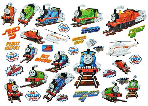 alles-meine.de GmbH 35 TLG. XL Set: Wandtattoo/Sticker - Thomas die kleine Lokomotive - Wandsticker Aufkleber für Kinderzimmer - Zug Lok Eisenbahn - und Seine Freunde Percy.. von alles-meine.de GmbH