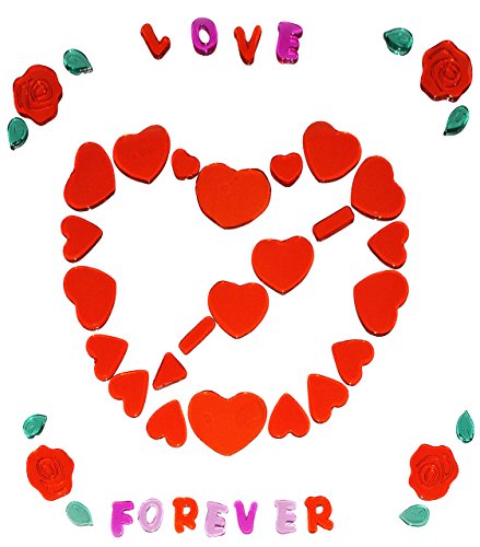 alles-meine.de GmbH 46 TLG. Set Gel Sticker/Aufkleber/Wandtattoo/Fensterbild - Liebe Herzen Love Fenster Bad - wasserfest - selbstklebend Wandsticker Glassticker alles-meine.de GmbH 46 TLG. Set Gel Sticker/Aufkleber/Wandtattoo/Fensterbild - Liebe Herzen Love Fenster Bad - wasserfest - selbstklebend Wandsticker Glassticker von alles-meine.de GmbH
