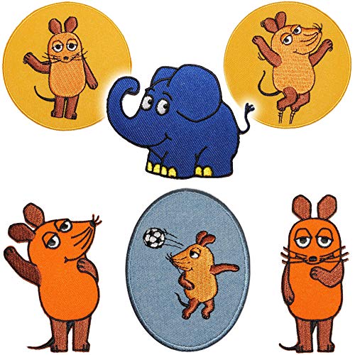 alles-meine.de GmbH 6 Stück Bügelbilder/Applikation/Aufbügler - Die Sendung mit der Maus - 6,2 cm * 9,2 cm - Aufnäher/gewebte Flicken - zum Aufbügeln Aufkleben Aufnähen -.. alles-meine.de GmbH 6 Stück Bügelbilder/Applikation/Aufbügler - Die Sendung mit der Maus - 6,2 cm * 9,2 cm - Aufnäher/gewebte Flicken - zum Aufbügeln Aufkleben Aufnähen -.. von alles-meine.de GmbH