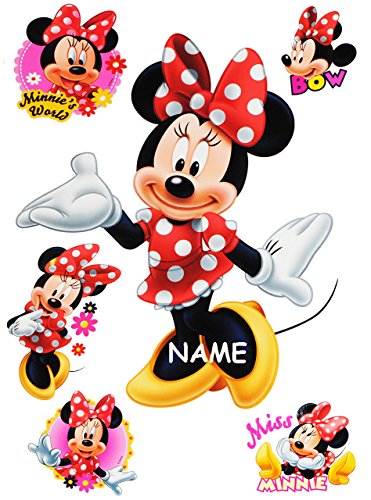 alles-meine.de GmbH 6 TLG. Set Wandtattoo/Sticker - Minnie Mouse - incl. Name - Wandsticker + Fenstersticker - Aufkleber für Kinderzimmer - Maus Playhouse/Mädchen - Kin.. alles-meine.de GmbH 6 TLG. Set Wandtattoo/Sticker - Minnie Mouse - incl. Name - Wandsticker + Fenstersticker - Aufkleber für Kinderzimmer - Maus Playhouse/Mädchen - Kin.. von alles-meine.de GmbH