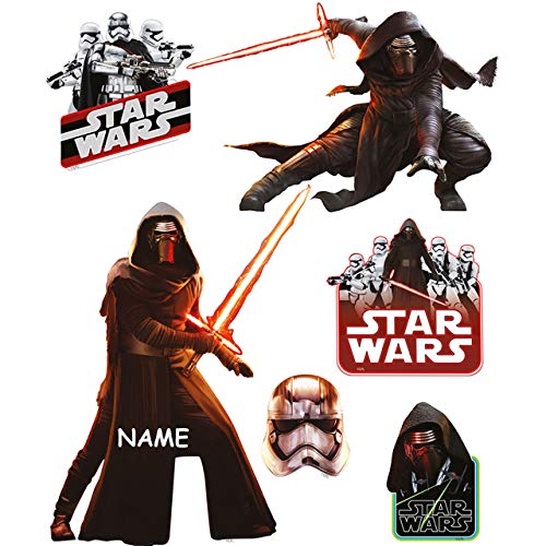 alles-meine.de GmbH 6 TLG. Set Wandtattoo/Sticker Star War - incl. Name - Wandsticker - Aufkleber für Kinderzimmer - selbstklebend + wiederverwendbar - Kylon Ren/Dart.. alles-meine.de GmbH 6 TLG. Set Wandtattoo/Sticker Star War - incl. Name - Wandsticker - Aufkleber für Kinderzimmer - selbstklebend + wiederverwendbar - Kylon Ren/Dart.. von alles-meine.de GmbH