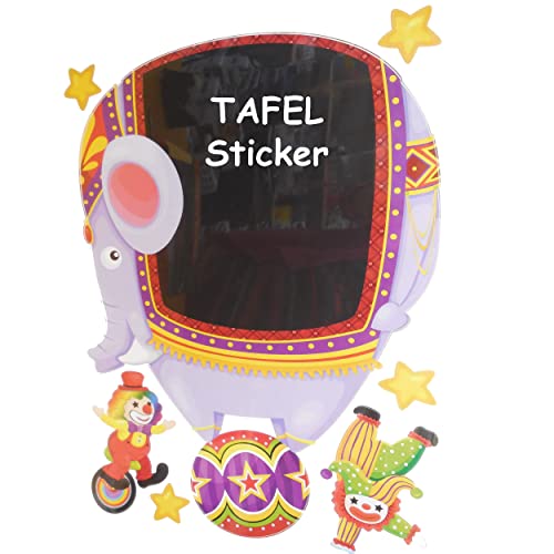 alles-meine.de GmbH 7 TLG. Set - Wandsticker & Tafel Sticker - Elefant - Zirkus & Clown - Kinderzimmer Wandtattoo - Wandtafel Tafelsticker alles-meine.de GmbH 7 TLG. Set - Wandsticker & Tafel Sticker - Elefant - Zirkus & Clown - Kinderzimmer Wandtattoo - Wandtafel Tafelsticker von alles-meine.de GmbH