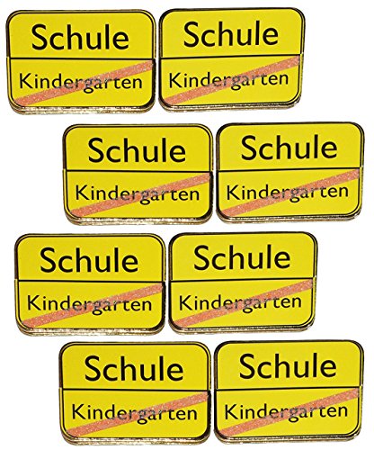 alles-meine.de GmbH 8 TLG. Set 3-D Sticker/Aufkleber - Ortsausgang Schule und Kindergarten - Schulanfänger für Schulanfang - Deko Schuleinführung/Kinder Schulbeginn von alles-meine.de GmbH