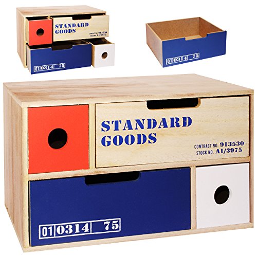 alles-meine.de GmbH Aufbewahrungsbox/Schubladenbox/Kommode/Holzbox - Cargo - Shabby Chic/Nostalgie - lang - mit 4 Schubladen - Schubfächern - aus Holz - Vintage Holzk.. alles-meine.de GmbH Aufbewahrungsbox/Schubladenbox/Kommode/Holzbox - Cargo - Shabby Chic/Nostalgie - lang - mit 4 Schubladen - Schubfächern - aus Holz - Vintage Holzk.. von alles-meine.de GmbH