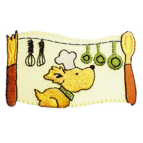 alles-meine.de GmbH Bügelbild - Hund mit Kochmütze - 7,5 cm breit * 4,5 cm hoch - Aufnäher/Applikation/Aufbügler - gewebter Flicken - Bügelflicken/Hosenflicken - Bügelstick.. alles-meine.de GmbH Bügelbild - Hund mit Kochmütze - 7,5 cm breit * 4,5 cm hoch - Aufnäher/Applikation/Aufbügler - gewebter Flicken - Bügelflicken/Hosenflicken - Bügelstick.. von alles-meine.de GmbH