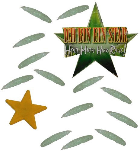 alles-meine.de GmbH Deko Stern - mit 13 Kunststoff - SCHLEIMIGEN Maden - Glow in The Dark ! - Ich Bin EIN Star - Holt Mich Hier Raus - Dschungelcamp - für Party Dekoration lustig.. alles-meine.de GmbH Deko Stern - mit 13 Kunststoff - SCHLEIMIGEN Maden - Glow in The Dark ! - Ich Bin EIN Star - Holt Mich Hier Raus - Dschungelcamp - für Party Dekoration lustig.. von alles-meine.de GmbH