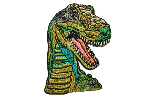 Dinosaurier Rex 5,5 cm * 7 cm Bügelbild Aufnäher Applikation Patch Dino Saurier grün Junge Jungen von alles-meine.de GmbH