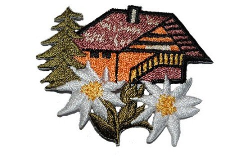 alles-meine.de GmbH Haus Emblem 6,2 cm * 4,8 cm Bügelbild Aufnäher Applikation Patch Blume Blüte alles-meine.de GmbH Haus Emblem 6,2 cm * 4,8 cm Bügelbild Aufnäher Applikation Patch Blume Blüte von alles-meine.de GmbH