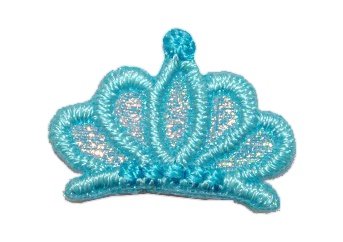 alles-meine.de GmbH Krone klein blau 2 cm * 1,5 cm Bügelbild Blaue Mädchen Prinzessin Königin König Aufnäher Applikation von alles-meine.de GmbH