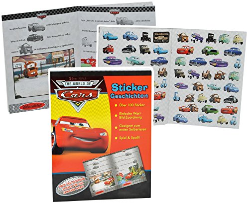 alles-meine.de GmbH Lese - Lern - Buch mit 100 Sticker + Geschichten - Cars Lightning McQueen - ideal zum Lesen Lernen - Autos Cars Auto - Aufkleber für Jungen Stickern Lerne alles-meine.de GmbH Lese - Lern - Buch mit 100 Sticker + Geschichten - Cars Lightning McQueen - ideal zum Lesen Lernen - Autos Cars Auto - Aufkleber für Jungen Stickern Lerne von alles-meine.de GmbH