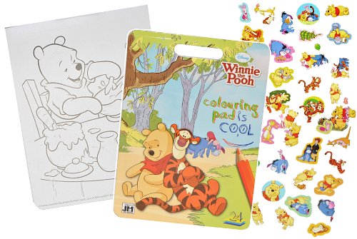 alles-meine.de GmbH Malbuch/Malblock mit 45 Stickern - Winnie The Pooh - Malvorlagen Aufkleber Ausmalbuch Puuh alles-meine.de GmbH Malbuch/Malblock mit 45 Stickern - Winnie The Pooh - Malvorlagen Aufkleber Ausmalbuch Puuh von alles-meine.de GmbH