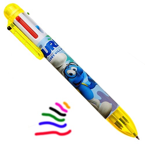 alles-meine.de GmbH Multicolor - Farbwechsel Stift - die Schlümpfe/großer Schlumpf - 6 Wechseln/Rollerball - Kugelschreiber Mehrfarbig - Stifte - Ki.. von alles-meine.de GmbH