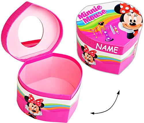 alles-meine.de GmbH Schmuckkasten/kleine Schatztruhe - Herz mit Spiegel - - Minnie Maus - incl. Name - Utensilo - Kinderzimmer - z.B. für Schmuck - Schmuckschatulle/Dose .. alles-meine.de GmbH Schmuckkasten/kleine Schatztruhe - Herz mit Spiegel - - Minnie Maus - incl. Name - Utensilo - Kinderzimmer - z.B. für Schmuck - Schmuckschatulle/Dose .. von alles-meine.de GmbH