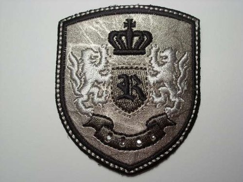 Schulorden 5,5 cm * 6,3 cm Bügelbild Ritter Orden Prinz König Wappen Aufnäher Applikation Patch Ritterorden Emblem von alles-meine.de GmbH