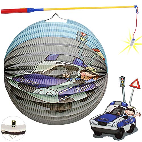 alles-meine.de GmbH Set: Laterne/Lampion + LED Laternenstab - Polizei - Polizeiauto - für Kinder - Papierlaterne Rund - aus Papier - Lampe - Laternen Lampions - Figur - elektri.. alles-meine.de GmbH Set: Laterne/Lampion + LED Laternenstab - Polizei - Polizeiauto - für Kinder - Papierlaterne Rund - aus Papier - Lampe - Laternen Lampions - Figur - elektri.. von alles-meine.de GmbH