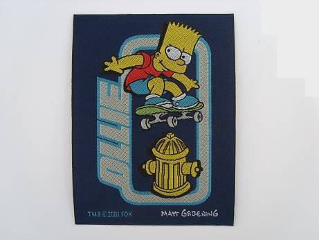 alles-meine.de GmbH Simpson Bart Simpsons Aufnäher Applikation Bügelbild Patch Aufbügler von alles-meine.de GmbH