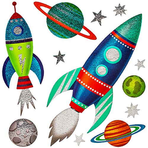alles-meine.de GmbH Wandsticker Motivwahl Erwachsene & Kinder - 12 TLG. Set - 3D Effekt - Glitzer - Rakete - Planeten & Weltall - selbstklebend + wiederverwendbar - Wandtatto.. alles-meine.de GmbH Wandsticker Motivwahl Erwachsene & Kinder - 12 TLG. Set - 3D Effekt - Glitzer - Rakete - Planeten & Weltall - selbstklebend + wiederverwendbar - Wandtatto.. von alles-meine.de GmbH