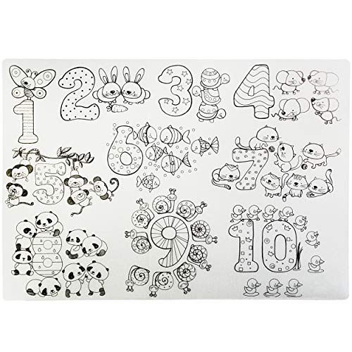 alles-meine.de GmbH XL - Mal & Bastel & Knet - Unterlage/Schreibtischunterlage - Zahlen & Tiere - 68 cm * 48 cm - zum bemalen anmalen - Platzdeckchen - abwischbar abwaschbar - .. alles-meine.de GmbH XL - Mal & Bastel & Knet - Unterlage/Schreibtischunterlage - Zahlen & Tiere - 68 cm * 48 cm - zum bemalen anmalen - Platzdeckchen - abwischbar abwaschbar - .. von alles-meine.de GmbH