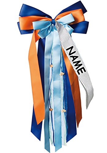 alles-meine.de GmbH große 3-D Schleife - 24 cm breit u. 47 cm lang - blau & orange - Auto - incl. Name/Text - Geschenkschleife/Geschenkband mit edlen Satin Bändern, Tüll .. alles-meine.de GmbH große 3-D Schleife - 24 cm breit u. 47 cm lang - blau & orange - Auto - incl. Name/Text - Geschenkschleife/Geschenkband mit edlen Satin Bändern, Tüll .. von alles-meine.de GmbH