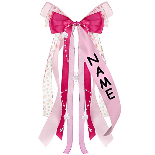 alles-meine.de GmbH große 3-D Schleife - 25 cm breit u. 60 cm lang - rosa & pink - incl. Name/Text - Geschenkschleife/Geschenkband mit edlen Satin Bändern, Tüll & Perlenb.. alles-meine.de GmbH große 3-D Schleife - 25 cm breit u. 60 cm lang - rosa & pink - incl. Name/Text - Geschenkschleife/Geschenkband mit edlen Satin Bändern, Tüll & Perlenb.. von alles-meine.de GmbH