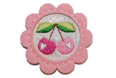 alles-meine.de GmbH Kleiner Kreis mit Kirsche 4 cm Bügelbild Applikation Obst Frucht Sommer Kirschen rosa pink Mädchen alles-meine.de GmbH Kleiner Kreis mit Kirsche 4 cm Bügelbild Applikation Obst Frucht Sommer Kirschen rosa pink Mädchen von alles-meine.de GmbH