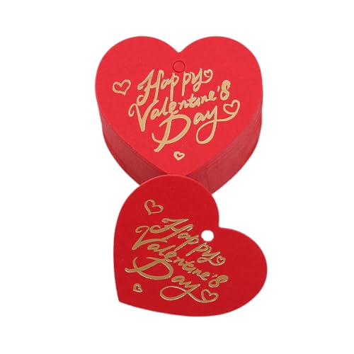 1 Beutel elegantes Herz-Design, Valentinstags-Etikett mit goldfarbenem Buchstaben, geeignet für romantische Anlässe und von alloneslife