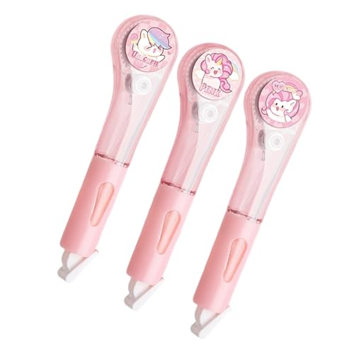 3pieces Correction Tape Roller 6mx5mm Für Handwerkskarten Scrapbooking Nachfüllbare Weiße Bänder Insgesamt 18 M Hochkapazitätsklebes Machen von alloneslife