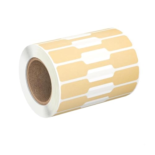 500 Stück Schmuck-Aufkleber, Papier, Ohrringe, Indentifikationsaufkleber, reißfest, Langhantelform, Etikettenaufkleber von alloneslife