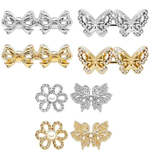 8 Stück Metall-Taillenspanner für Hosen, Jeans, Taillenstraffer, Schnallen für Hosen, Jeans, Hosen, um enger zu machen 8 Stück Metall-Taillenspanner für Hosen, Jeans, Taillenstraffer, Schnallen für Hosen, Jeans, Hosen, um enger zu machen von alloneslife