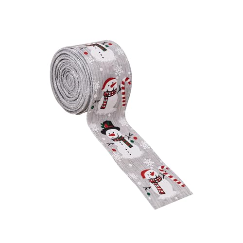 Benutzerfreundliches Schneemanmuster Ribbon Wiederverwendbar Dekorative Weihnachtsfeier Für Festival Bastel Und Veranstaltung Urlaub Geschenkverpackungsband von alloneslife