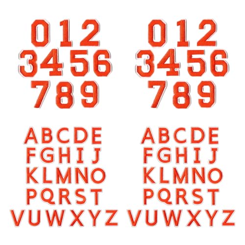 Bestickte Aufnäher zum Aufbügeln, Buchstaben und Zahlen, langlebig, für Kleidung, Hüte, Taschen, personalisierbar, Nähen, Bastelbedarf, 72 Stück Bestickte Aufnäher zum Aufbügeln, Buchstaben und Zahlen, langlebig, für Kleidung, Hüte, Taschen, personalisierbar, Nähen, Bastelbedarf, 72 Stück von alloneslife