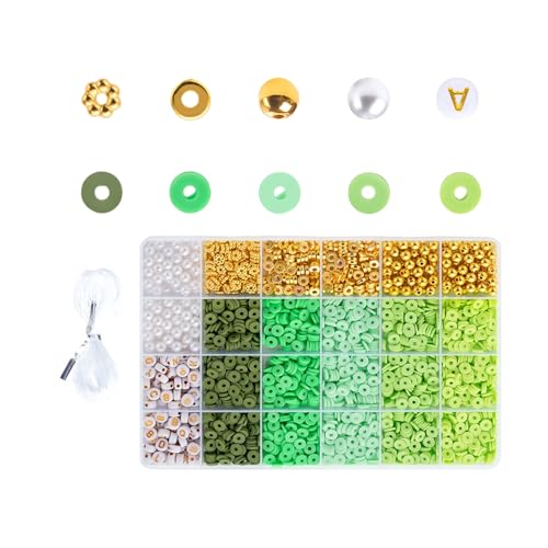 Clay Perlen Round Spacer Perlen Perlen Set Bunfle Perlen Basteln Perlen Schmuckperlen Für Armbänder Clay Perlen Round Spacer Perlen Perlen Set Bunfle Perlen Basteln Perlen Schmuckperlen Für Armbänder von alloneslife