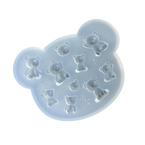 Flexible Silikonformen, kleiner Bären-Zubehör, Epoxidharz, Ornament, Anhänger, praktisches Schmuckherstellungswerkzeug von alloneslife
