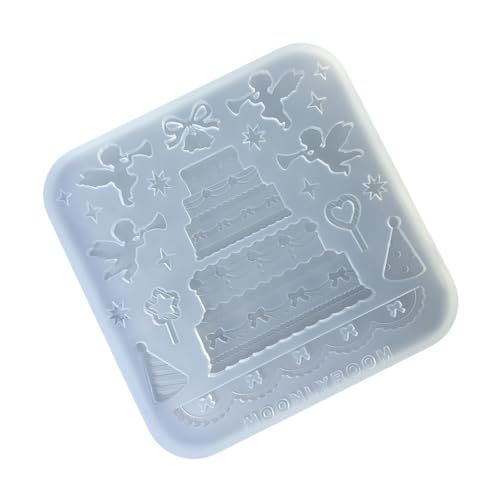 Flexibler Silikon-Anhänger, Epoxidharz, mehrschichtig, Kuchenzubehör, elegante handgefertigte Schmuckprojekte Flexibler Silikon-Anhänger, Epoxidharz, mehrschichtig, Kuchenzubehör, elegante handgefertigte Schmuckprojekte von alloneslife