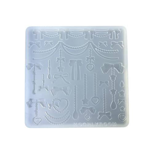 Flexibler Silikon-Anhänger mit Epoxid-Schleife und Perlenkette, Zubehör, Form, handgefertigte Schmuckprojekte Flexibler Silikon-Anhänger mit Epoxid-Schleife und Perlenkette, Zubehör, Form, handgefertigte Schmuckprojekte von alloneslife
