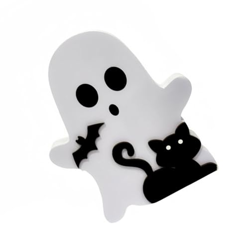 Halloween-Holzornamente, gespenstische Dekorationen, schwarze Katzen, Fledermaus, Hexen, Besen, Kürbis-Block, Tischschilder, Kürbis-Block Halloween-Holzornamente, gespenstische Dekorationen, schwarze Katzen, Fledermaus, Hexen, Besen, Kürbis-Block, Tischschilder, Kürbis-Block von alloneslife