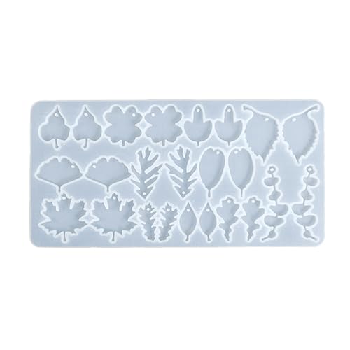 Professionelle Silikonform für Blatt-Ohrschmuck zum Basteln, einzigartige Harz-Ohrringe, Anhänger und Schlüsselanhänger-Zubehör von alloneslife