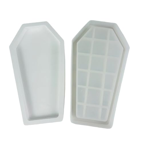 Sarg-Schmuckkästchen, Silikonform, Halloween-Behälter, Kristall-Epoxidharz-Formen, Aufbewahrungsbehälter, Schmuckkästchen, Dekoration, Bastelwerkzeuge von alloneslife