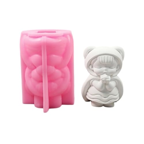 Silikonform für kleine Mädchen, für Schokolade, Fondant, Gips, Seifenherstellung von alloneslife