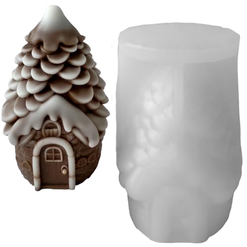 Silikonform mit Weihnachtsmotiven, Tannenzapfenform, Silikon für handgefertigte Seifenherstellung und Epoxidharz-Weihnachtsformen von alloneslife