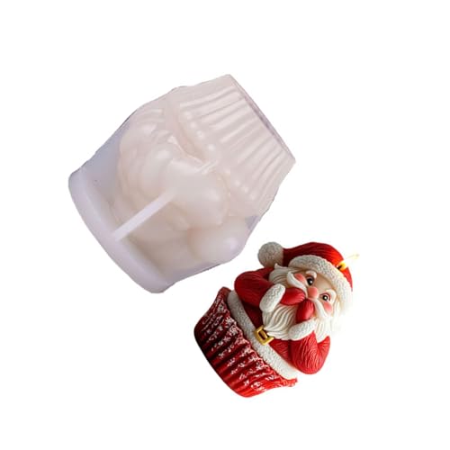 Silikonformen Weihnachtskerze Elks Epoxidharz Seife Santa Castings Pflaster Weihnachtskerze Santa Silicone Elks Epoxidharz von alloneslife
