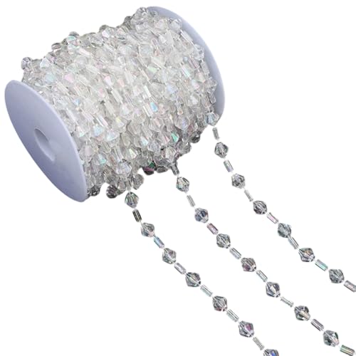 Transparente Perlenkette, Bastelperlen, Schnur für Schmuckherstellung, Blumensträuße, Kleidung, Verzierung, Nähen, handgefertigtes Zubehör Transparente Perlenkette, Bastelperlen, Schnur für Schmuckherstellung, Blumensträuße, Kleidung, Verzierung, Nähen, handgefertigtes Zubehör von alloneslife