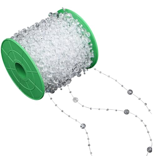 Transparente Perlenkette, Bastelperlen, Schnur für Schmuckherstellung, Blumensträuße, Kleidung, Verzierung, Nähen, handgefertigtes Zubehör Transparente Perlenkette, Bastelperlen, Schnur für Schmuckherstellung, Blumensträuße, Kleidung, Verzierung, Nähen, handgefertigtes Zubehör von alloneslife