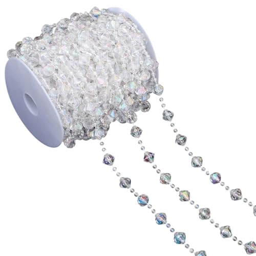 Transparente Perlenkette, Bastelperlen, Schnur für Schmuckherstellung, Blumensträuße, Kleidung, Verzierung, Nähen, handgefertigtes Zubehör Transparente Perlenkette, Bastelperlen, Schnur für Schmuckherstellung, Blumensträuße, Kleidung, Verzierung, Nähen, handgefertigtes Zubehör von alloneslife