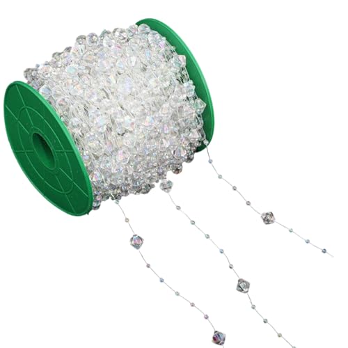 Transparente Perlenkette, Bastelperlen, Schnur für Schmuckherstellung, Blumensträuße, Kleidung, Verzierung, Nähen, handgefertigtes Zubehör von alloneslife